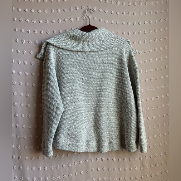 Sweaty Betty Restful Boucle Half Sweatshirt Sz 8 Cream Heather - Picture 2 of 7